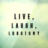 ライブ、笑い、ラボトミー面白いハロウィーン ウィンドウサイン (シート3)