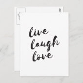 ライブ、笑い、愛のはがき ポストカード (正面/裏面)