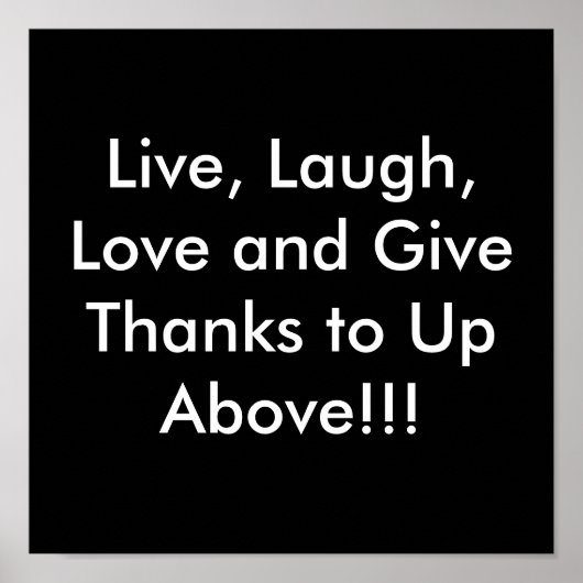 ライブ、笑い、愛のポスター ポスター (正面)