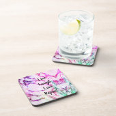 ライブ、笑い、愛、リピート懸命プラスチックのコースター コースター
