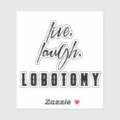 ライブ,笑う,ロボトミーおもしろいユーモアのハロウィーン シール (シート)