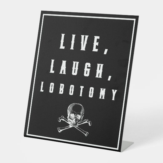 ライブ，笑う，ロボトミー面白いハロウィーン 台座サイン (正面)