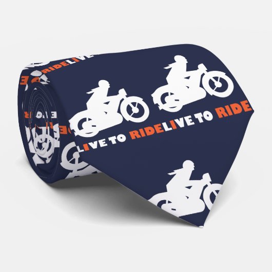 ライブIバイクに乗ってバイクバイクもしくは自転車に乗る人タイ ネクタイ (ロール)