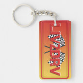 ライブLIV2DRVレーシングアート キーホルダー (正面)