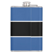 ライブtoゴルフ引用文モノグラムのイニシャルブルーブラック フラスク (裏面)