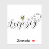 ライプチヒハート国旗 シール (シート)