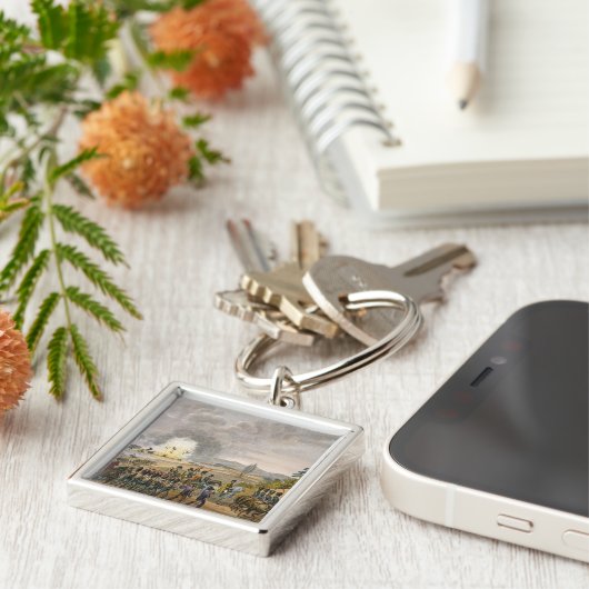 ライプチヒ、19の戦いの後のフランスのな退去 キーホルダー (側面)