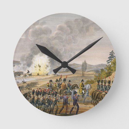 ライプチヒ、19の戦いの後のフランスのな退去 ラウンド壁時計 (正面)