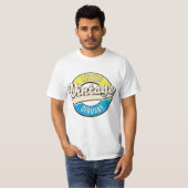 ライプツィヒのビンテージスタイルロゴ。 Tシャツ (正面フル)