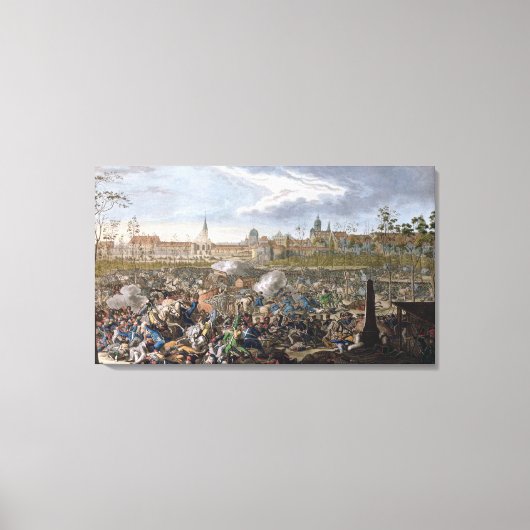 ライプツィヒの戦い、1813年10月19日 キャンバスプリント (正面)