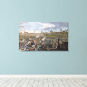 ライプツィヒの戦い、1813年10月19日 キャンバスプリント (インサイチュ (ウッドフロア))