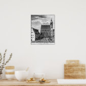 ライプツィヒの聖トマス教会と学校， 1723 ポスター (キッチン)