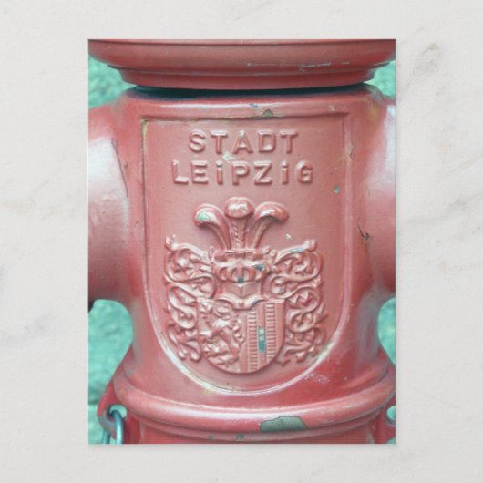 ライプツィヒの街、ドイツ ポストカード (正面)