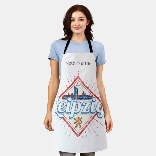 ライプツィヒドイツザクセンレトロスカイラインヴィンテージ エプロン (着用した状態)