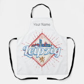 ライプツィヒドイツザクセンレトロスカイラインヴィンテージ エプロン (正面)