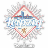 ライプツィヒドイツザクセンレトロスカイラインヴィンテージ シール (正面)