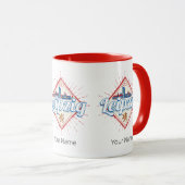 ライプツィヒドイツザクセンレトロスカイラインヴィンテージ マグカップ (正面右)