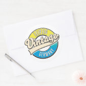 ライプツィヒヴィンテージスタイルロゴ。 ラウンドシール (封筒)