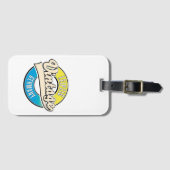 ライプツィヒヴィンテージスタイルロゴ。 ラゲッジタグ (正面横)