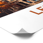 ライプツィヒ・ドイツ旅行印刷 ポスター (角)