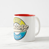 ライプツィヒ ヴィンテージ スタイル ロゴ ツートーンマグカップ (正面右)