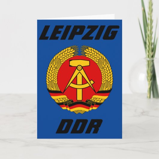 ライプツィヒ， DDR, GDR – 東ドイツ(Ossi) カード (正面)