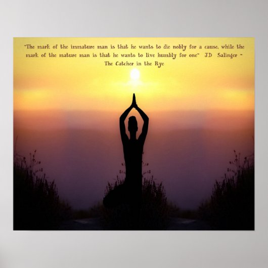 ライプリントの「成熟した男のマーク」キャッチャー ポスター (正面)