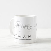 ライマンペプチド名mug コーヒーマグカップ (正面左)