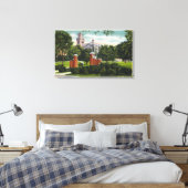 ライマンホールを示すシラキュースUキャンパスビュー キャンバスプリント (インサイチュ (寝室))