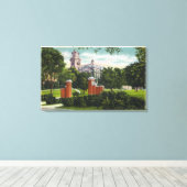 ライマンホールを示すシラキュースUキャンパスビュー キャンバスプリント (インサイチュ (ウッドフロア))