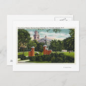 ライマンホールを示すシラキュースUキャンパスビュー ポストカード (正面/裏面)