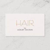 ライミニマルトエレガントパステルヘアスタイリスト 名刺 (正面)