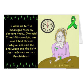 ライミー・ライム病の病気の女性の漫画の人生