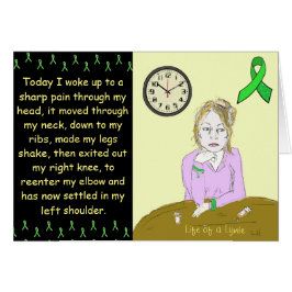 ライミー・ライム病の病気の女性の漫画の人生