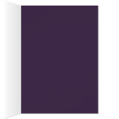 ライムおよび紫色のダマスク織のテーブル数カード (内側 (右))