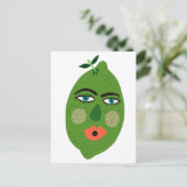 ライムお洒落はがき ポストカード (スタンド正面)