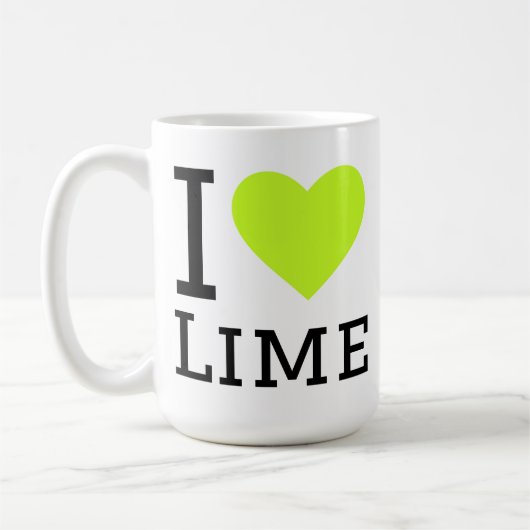 ライムが好き コーヒーマグカップ (左)
