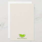 ライムくさび文パーソナライズされた房具 便箋 (正面/裏面)