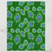 ライムとブルーピーコックフェザーのエメラルドグリーン (正面)