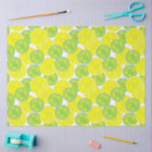 ライムとレモンフルーツのスライス 薄葉紙 (クラフト)