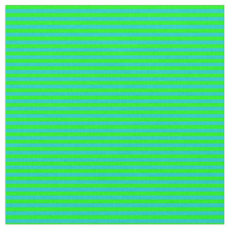 ライムと濃いターコイズの色の線 ファブリック