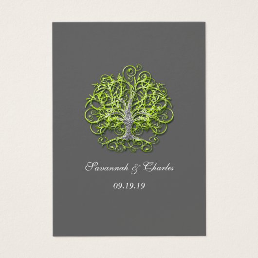 ライムと灰色の渦巻き木 (正面)