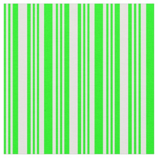ライムと白の色の線 ファブリック (クローズアップ)