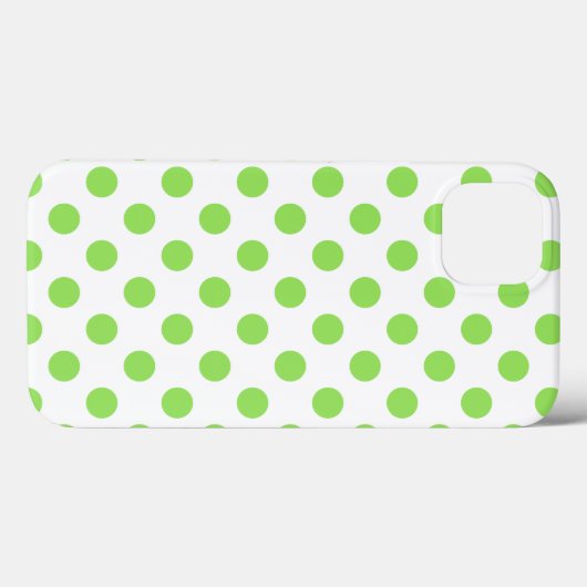 ライムと白水玉模様ケース – Mate iPhoneケース Case-Mate iPhoneケース (裏面 (横))