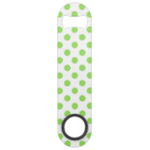 ライムと白水玉模様 スピード栓抜き (正面)