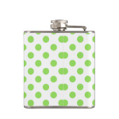 ライムと白水玉模様 フラスク (裏面)