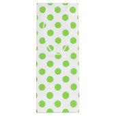 ライムと白水玉模様 ワインギフトバッグ (裏面)