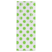 ライムと白水玉模様 ワインギフトバッグ (正面)