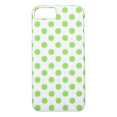 ライムと白水玉模様 Case-Mate iPhoneケース (裏面)