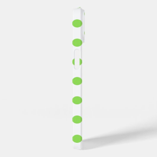 ライムと白水玉模様 Case-Mate iPhoneケース (裏面 / 右)